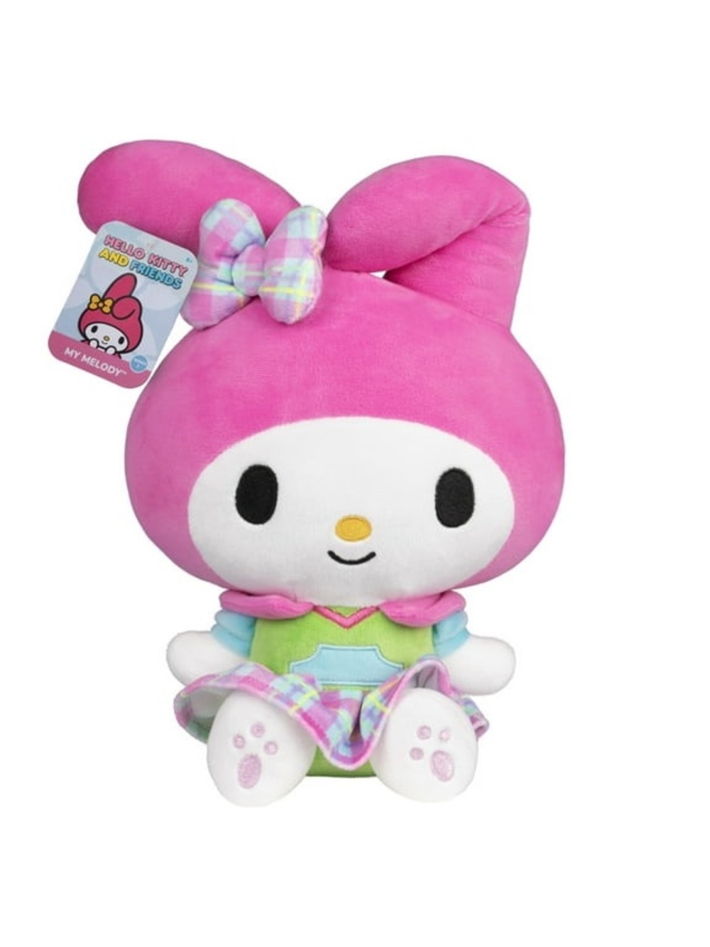 Sanrio My Melody Plush - Pink & White with Pastel Outfit